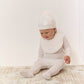 Stripe Stamp Footie, Hat & Blanket Set - Pink