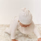 Stripe Stamp Footie, Hat & Blanket Set - Pink
