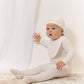Stripe Stamp Footie - Pink