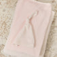 Stripe Stamp Footie, Hat & Blanket Set - Pink