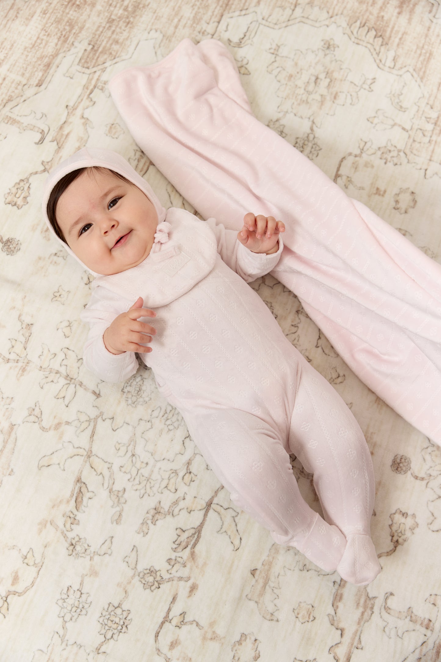 Bebe Pointelle Bib - Pink