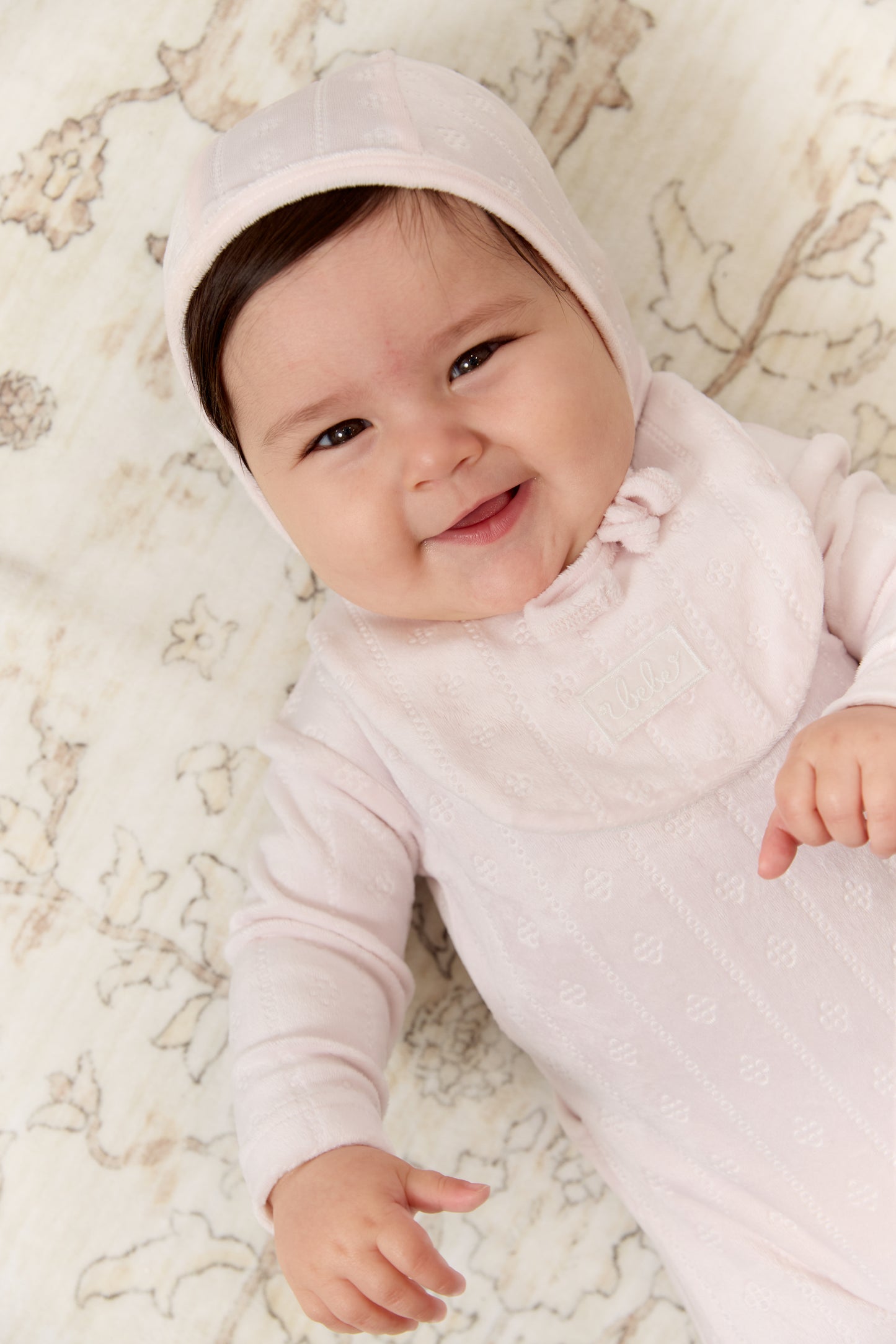Bebe Pointelle Bib - Pink