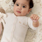 Petits Amis Terry Footie - Pink