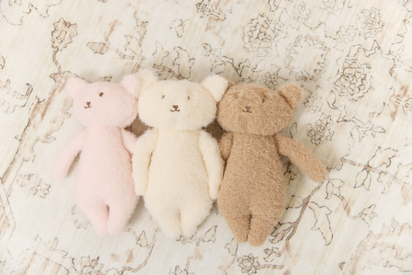 Mon Bebe Teddy Trio - Pink