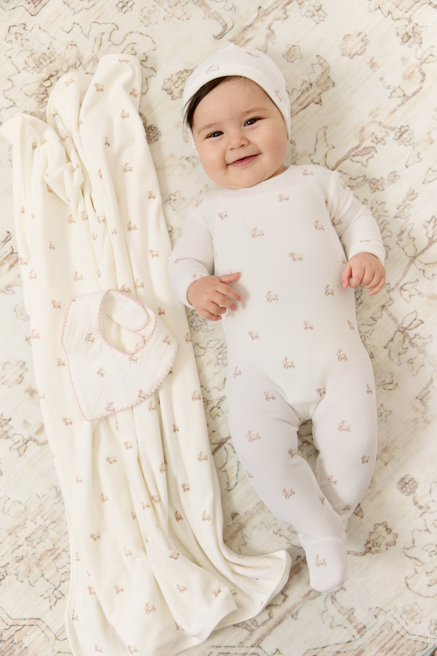 Petits Amis Footie, Hat & Blanket Set - Pink