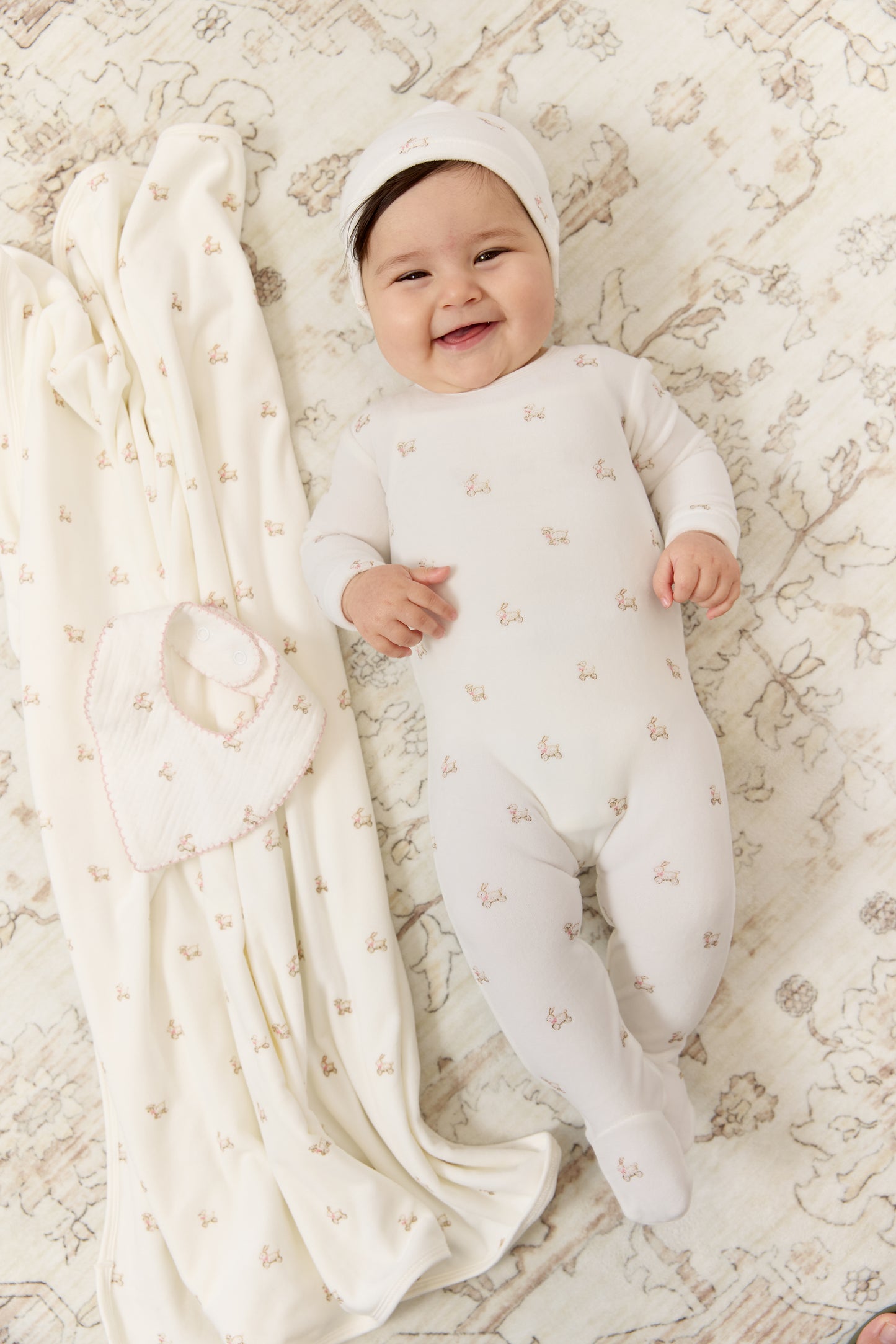 Petits Amis Footie & Hat Set - Pink