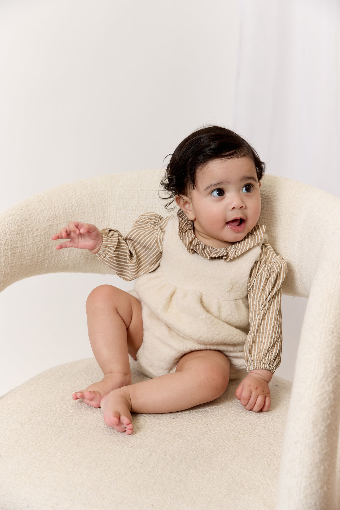 KB Stripe Blouse - Caramel