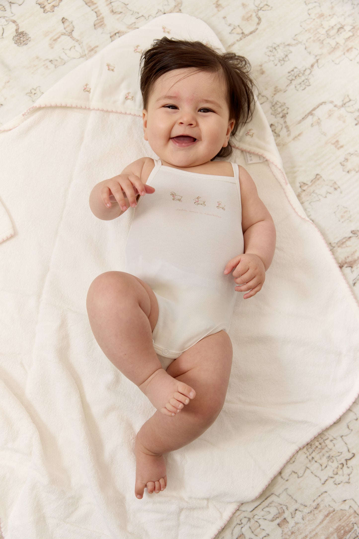 Petits Amis Towel & Mitt Set - Pink