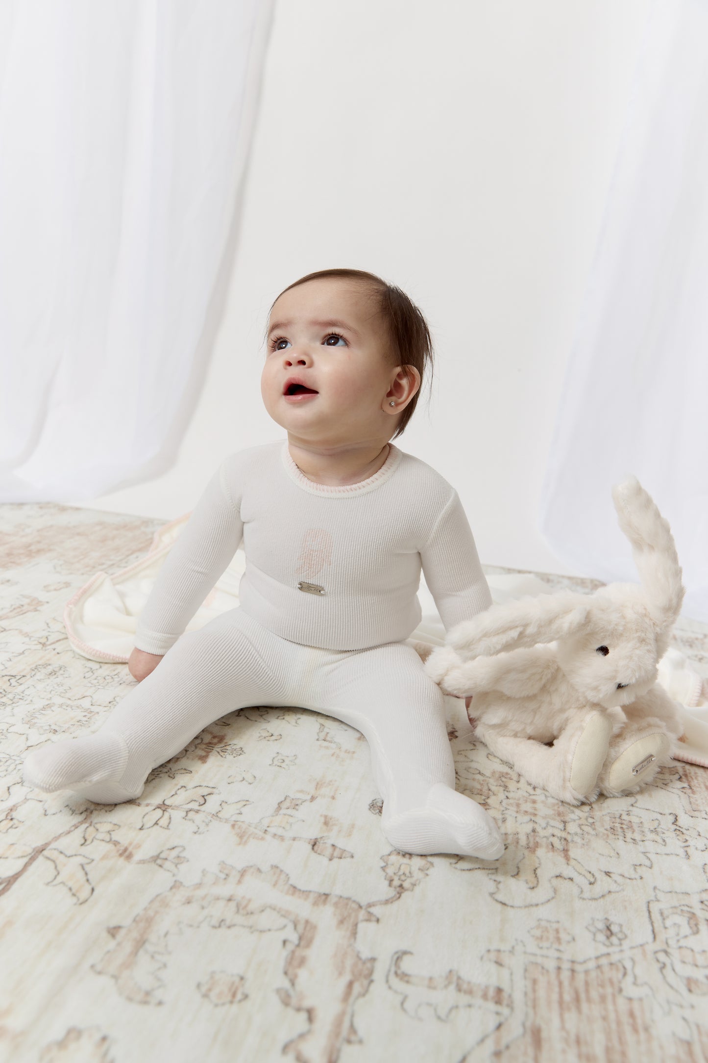 Atelier Bunny Footie - Pink