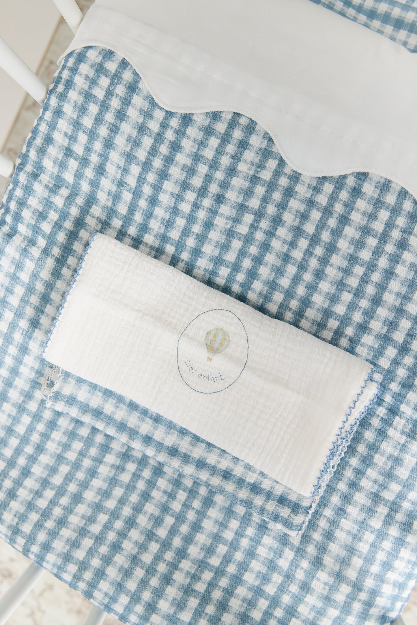 Ciel Enfant Burp Cloth Set of 3 - Blue