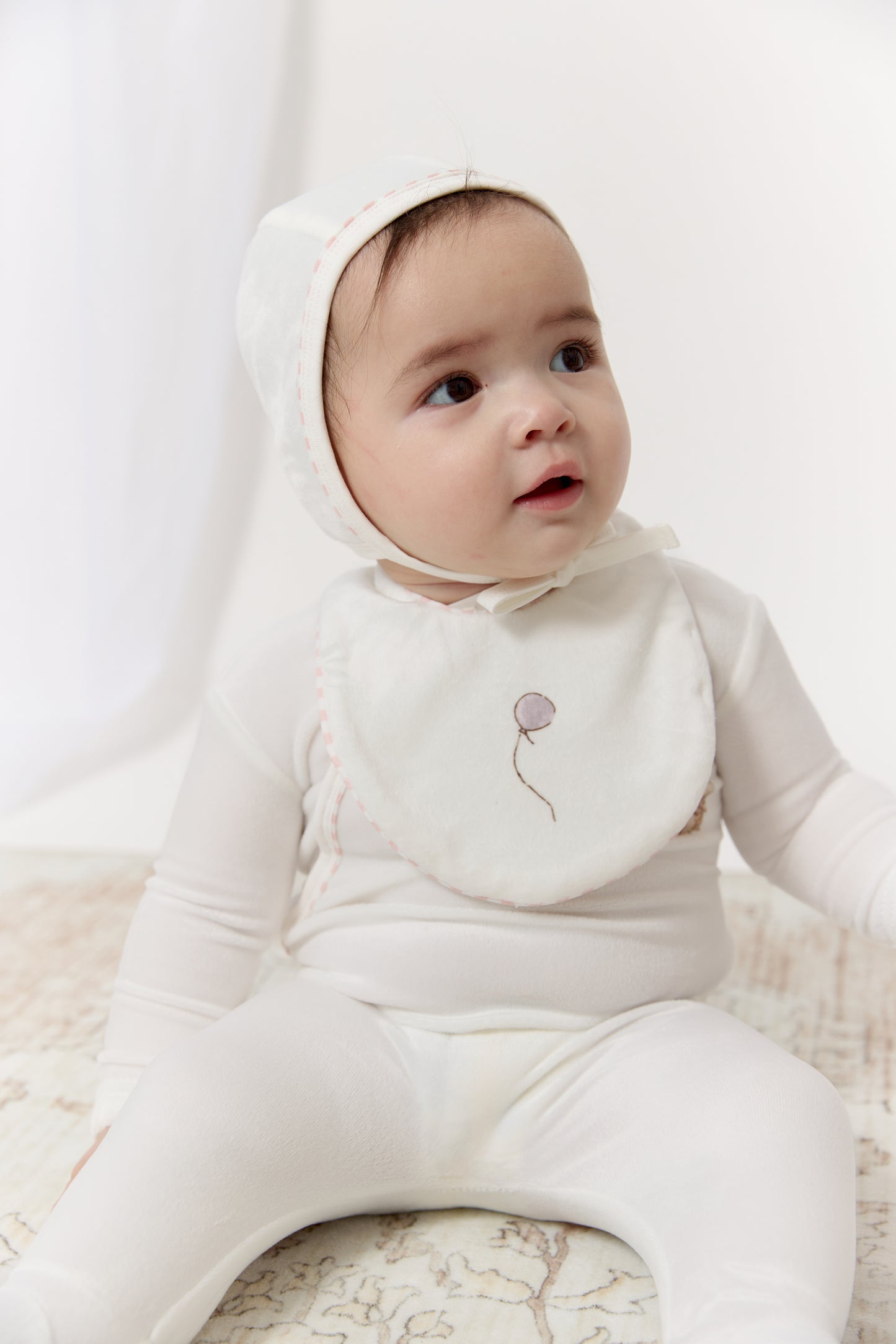 Meadow Friends Footie Bib - Pink