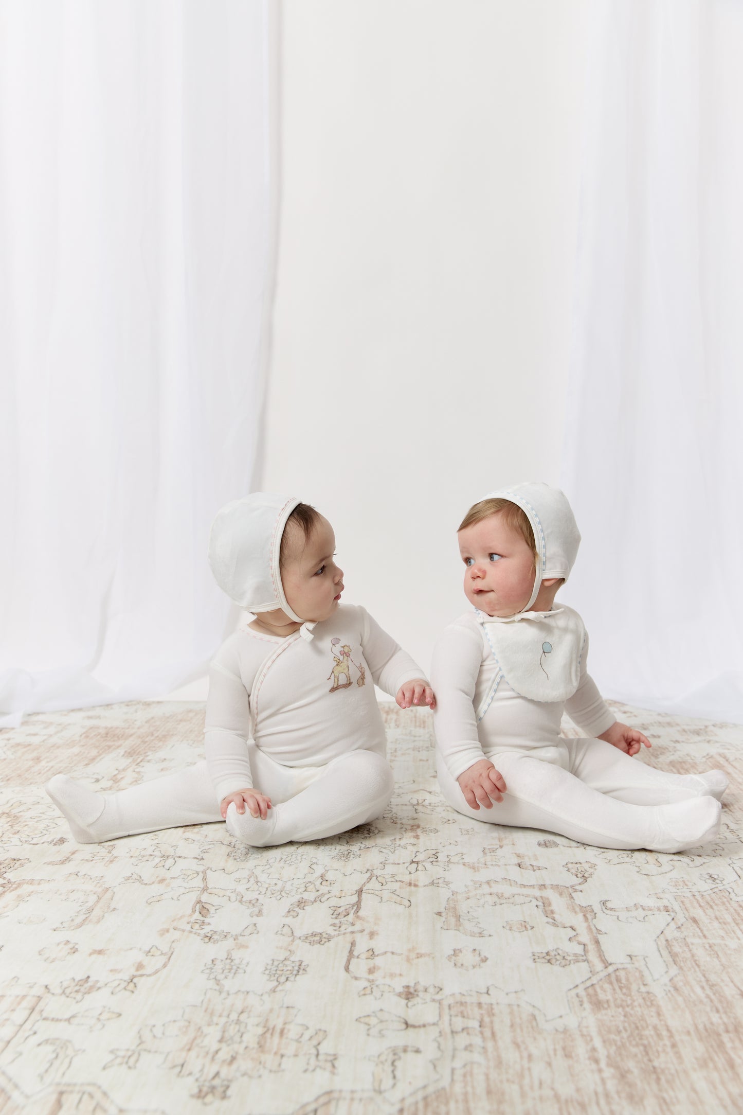 Meadow Friends Footie, Hat & Blanket Set - Blue