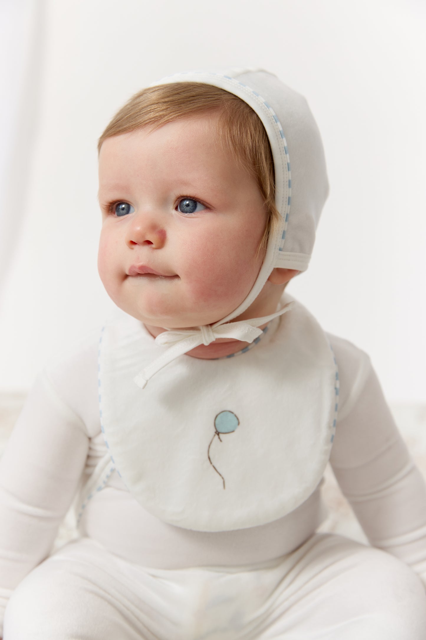 Meadow Friends Footie Bib - Blue