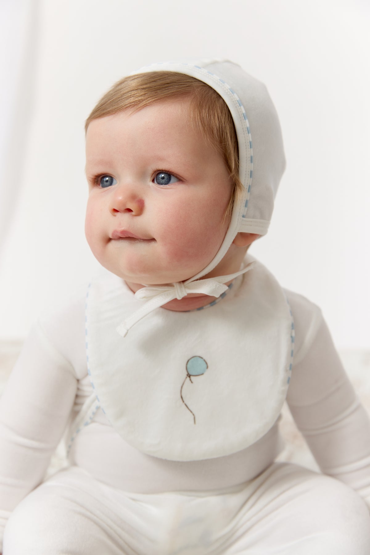 Meadow Friends Footie Bib - Blue