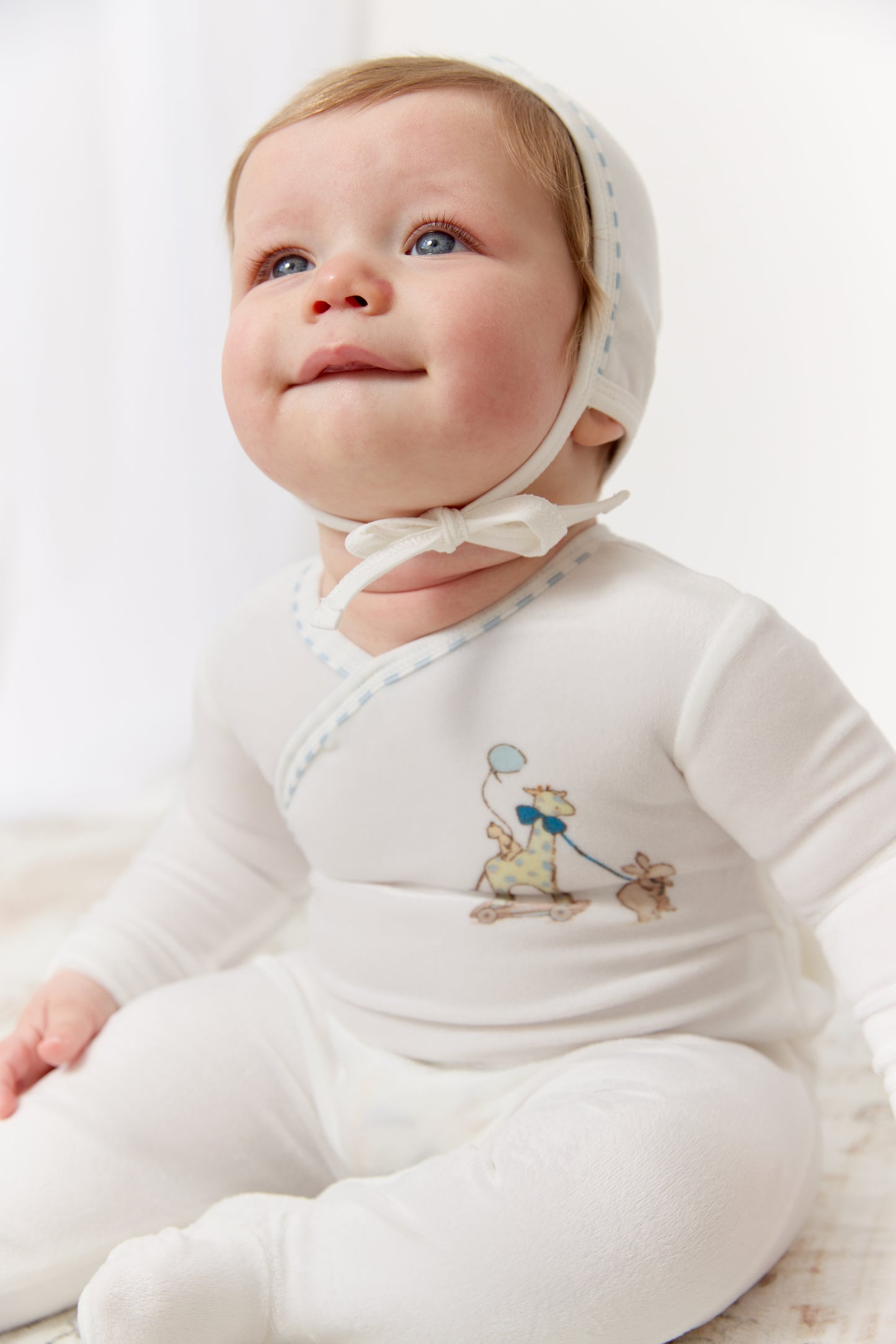 Meadow Friends Footie, Hat & Blanket Set - Blue