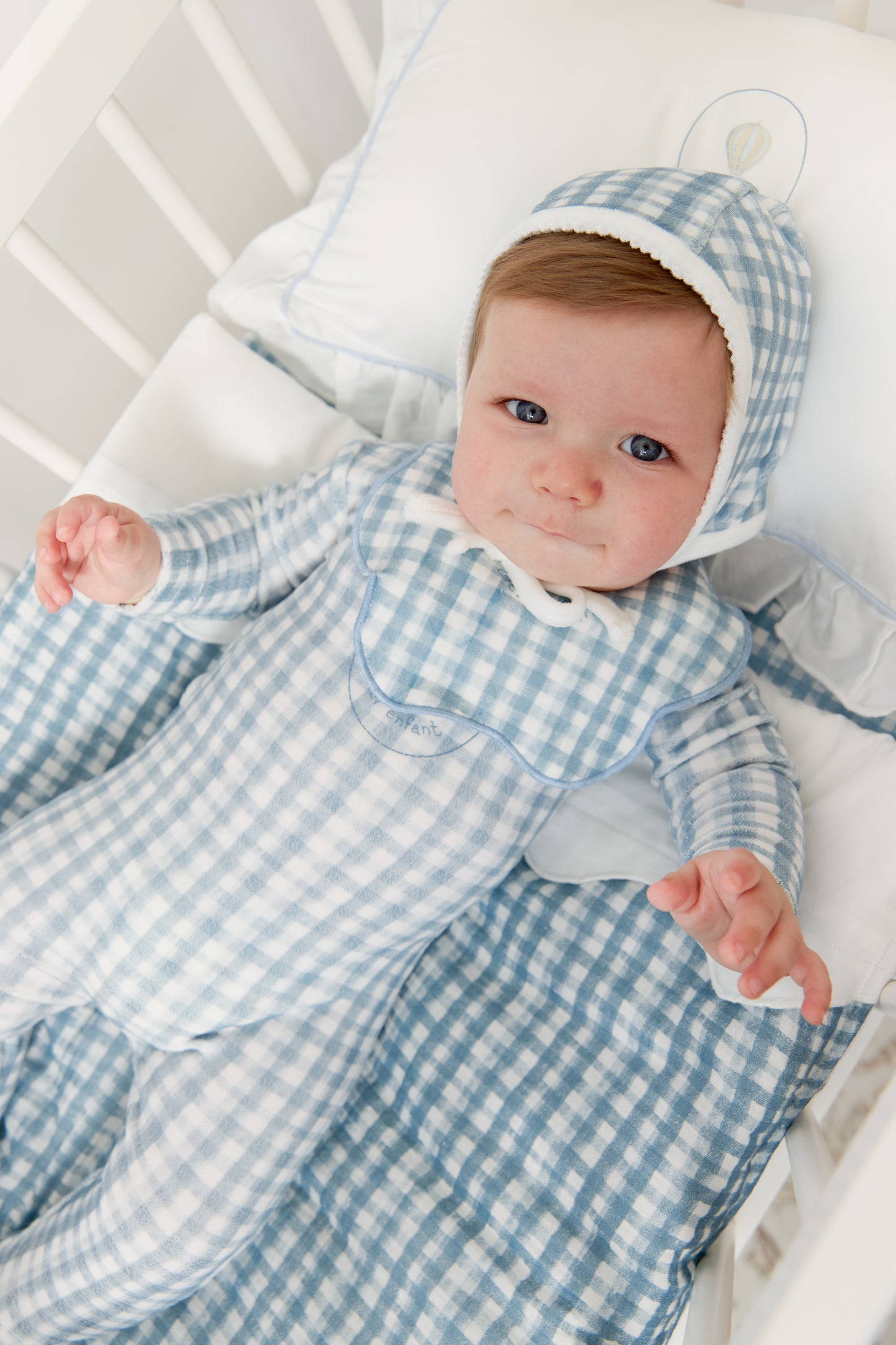 Ciel Enfant Mini 4PC Crib Set - Blue