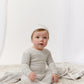 Petite Petal Footie & Hat Set - Blue