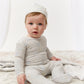 Petite Petal Footie & Hat Set - Blue
