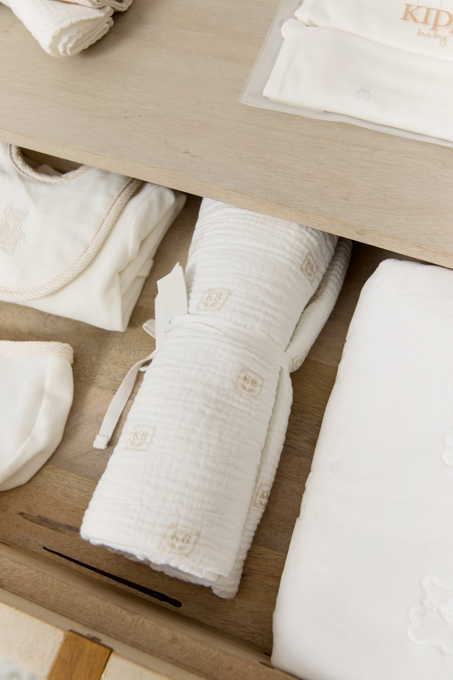 KB Logo Swaddle - Stone