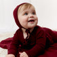 Felt Wrap Set with Hat - Maroon