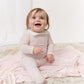 Classic Bib Footie, Hat & Blanket Set - Pink