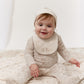 Woodland Toile Footie - Taupe