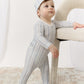 Atelier Cable Footie & Hat Set - Blue