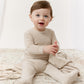 KB Logo Footie, Hat and Blanket Set - Stone