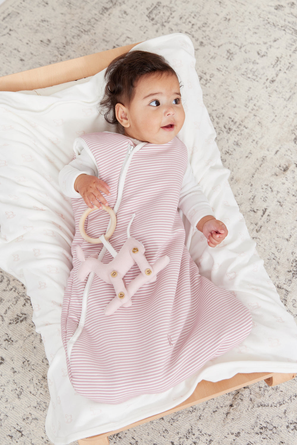 Stripe Sleep Sack - Pink