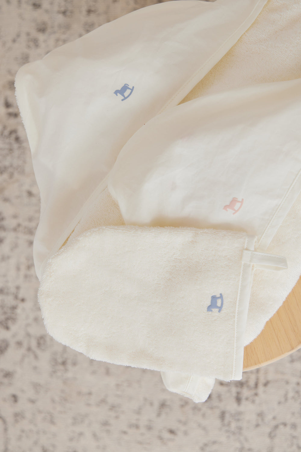 Rocking Horse Towel Set - Blue