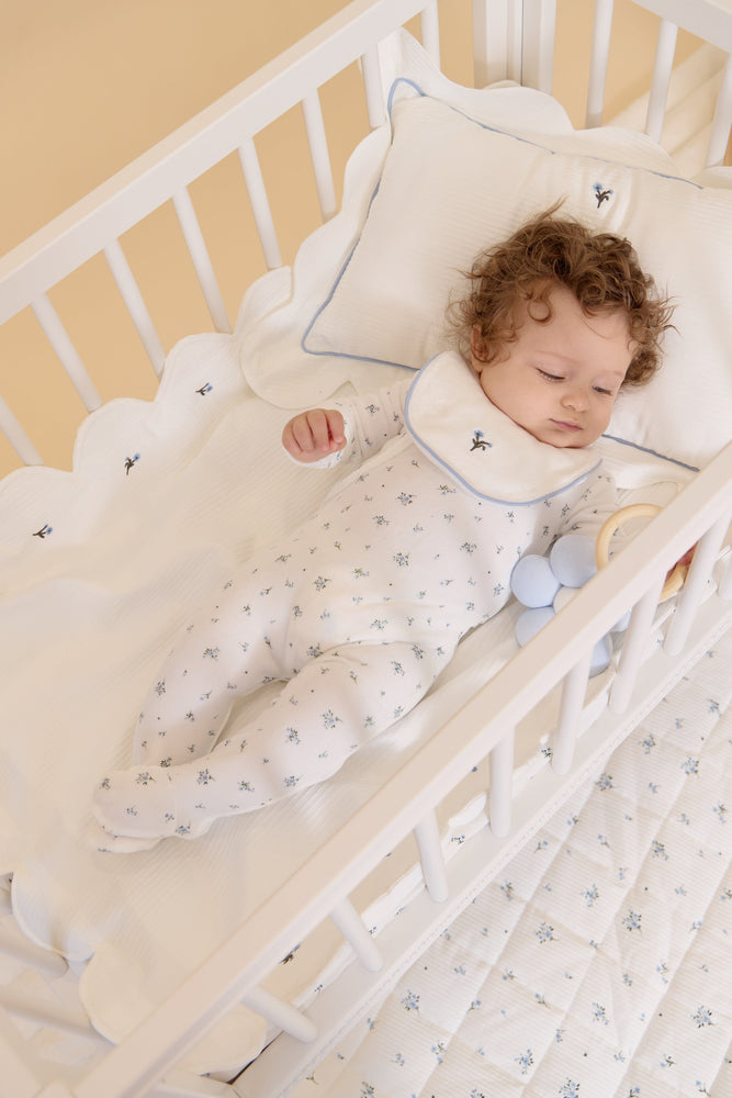 
                  
                    Lil Blooms Mini/Porta 4PC Crib Set - Blue
                  
                