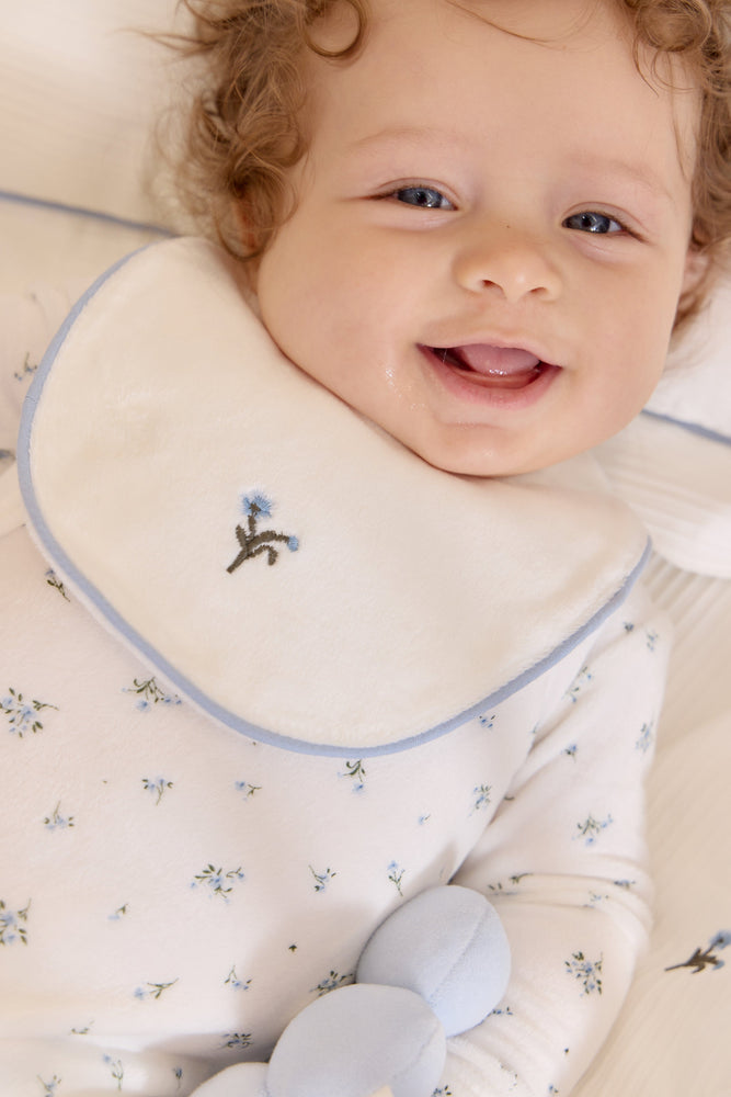 
                  
                    Lil Blooms Bib - White Blue
                  
                