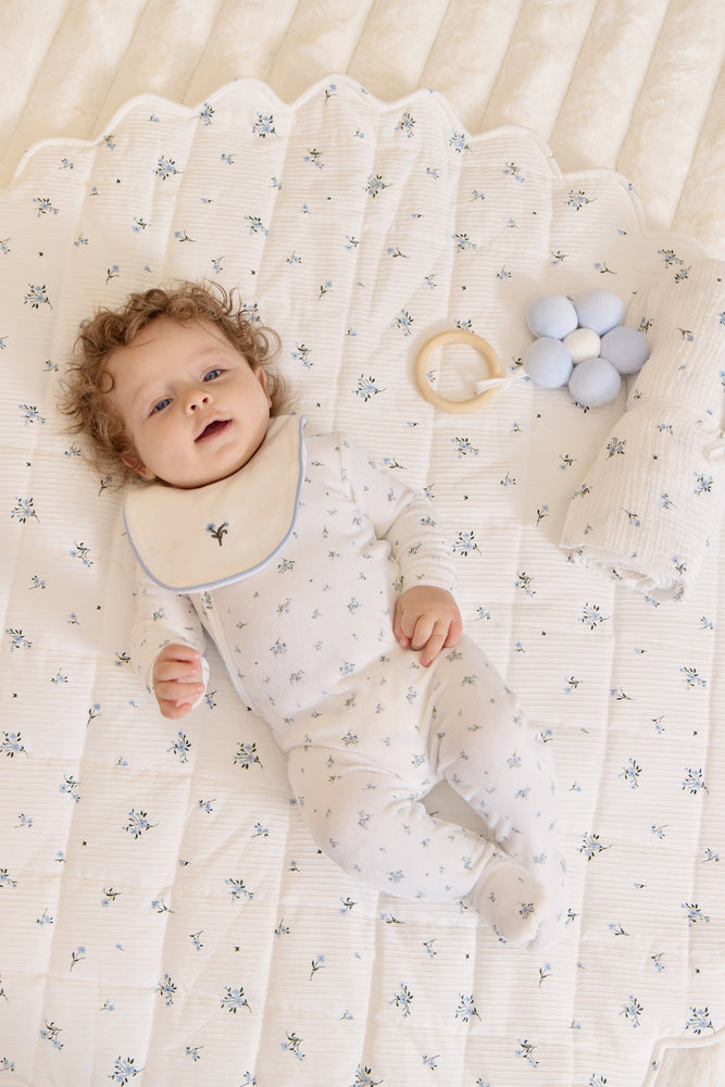 
                  
                    Lil Blooms Romper - White Blue
                  
                