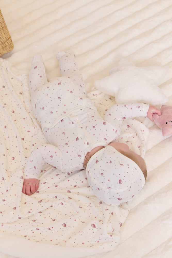 
                  
                    Balloon Star Romper+Bonnet Set - Pink
                  
                