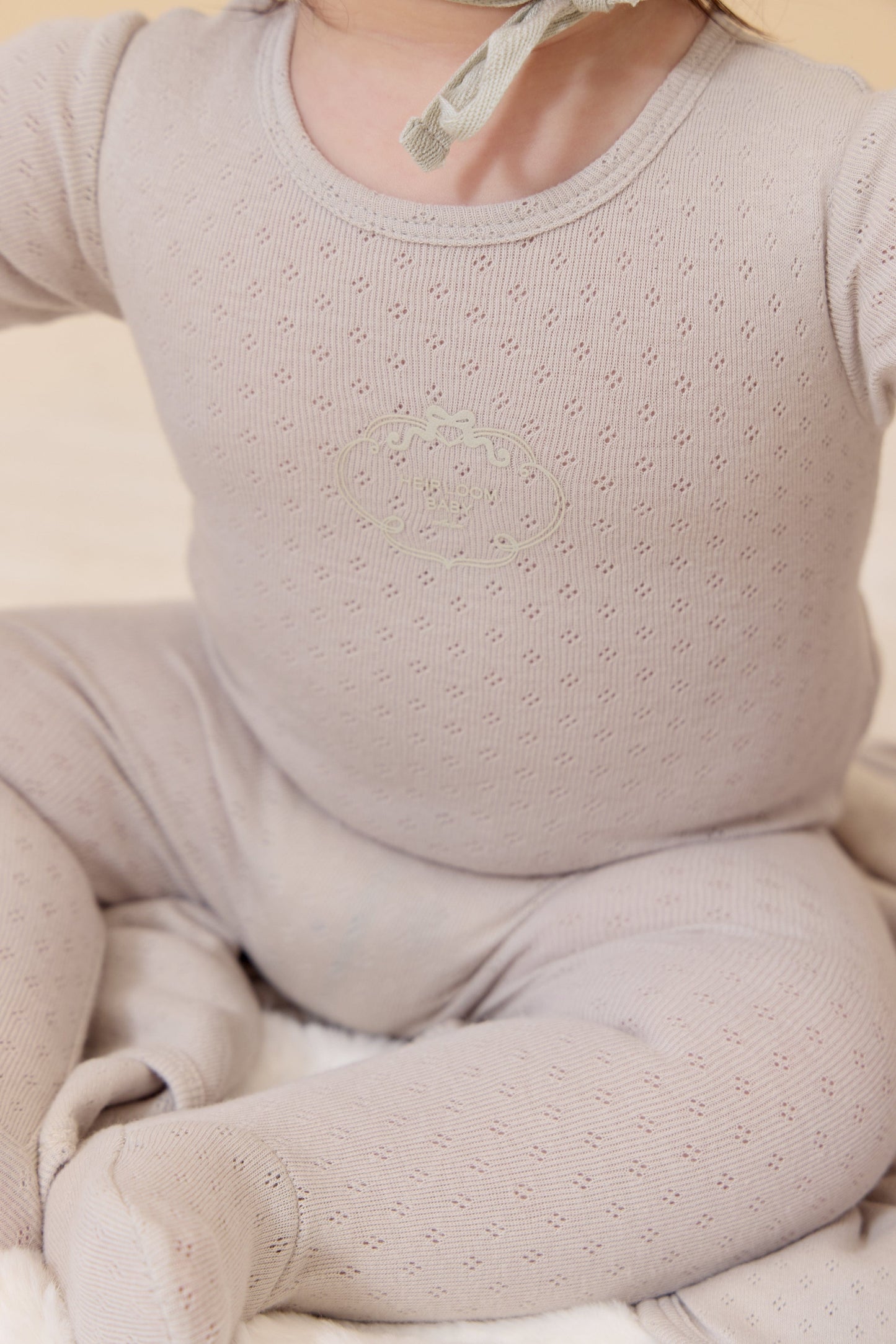 
                  
                    Heirloom Baby Romper+Bonnet Set - Sage
                  
                