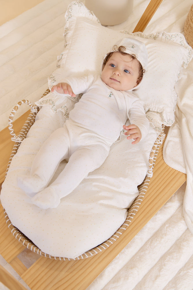 
                  
                    Garden Party Romper+Bonnet Set - Pink
                  
                