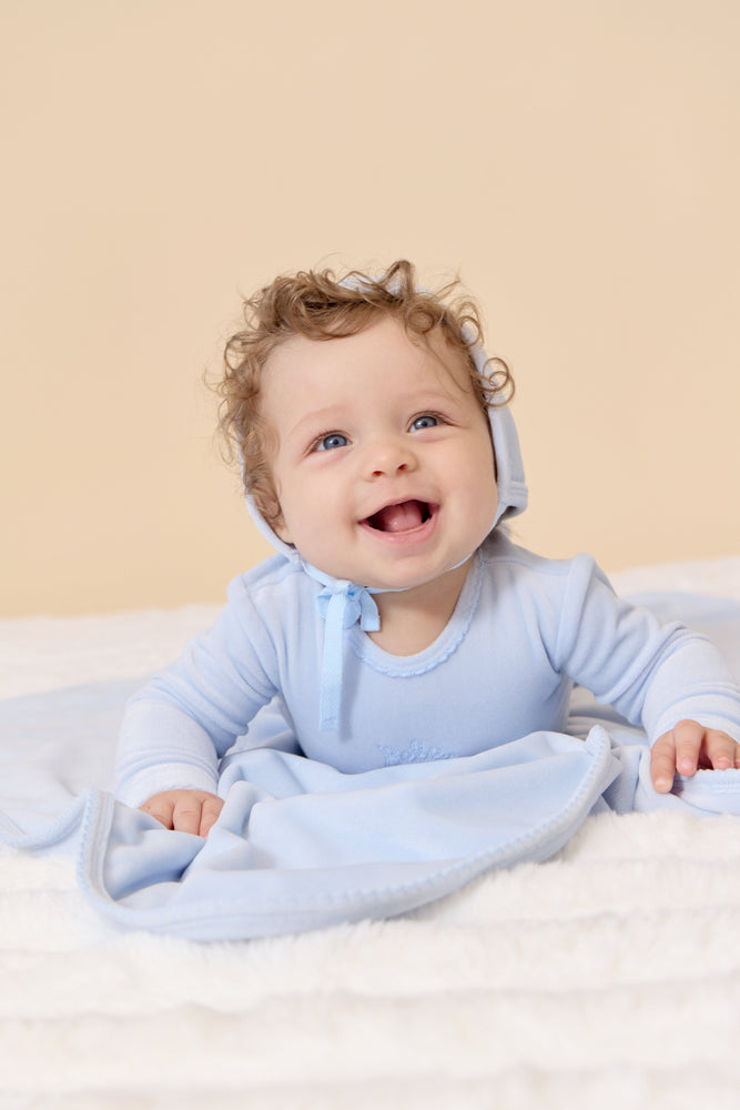 
                  
                    Bebe Romper+Bonnet Set - Blue
                  
                