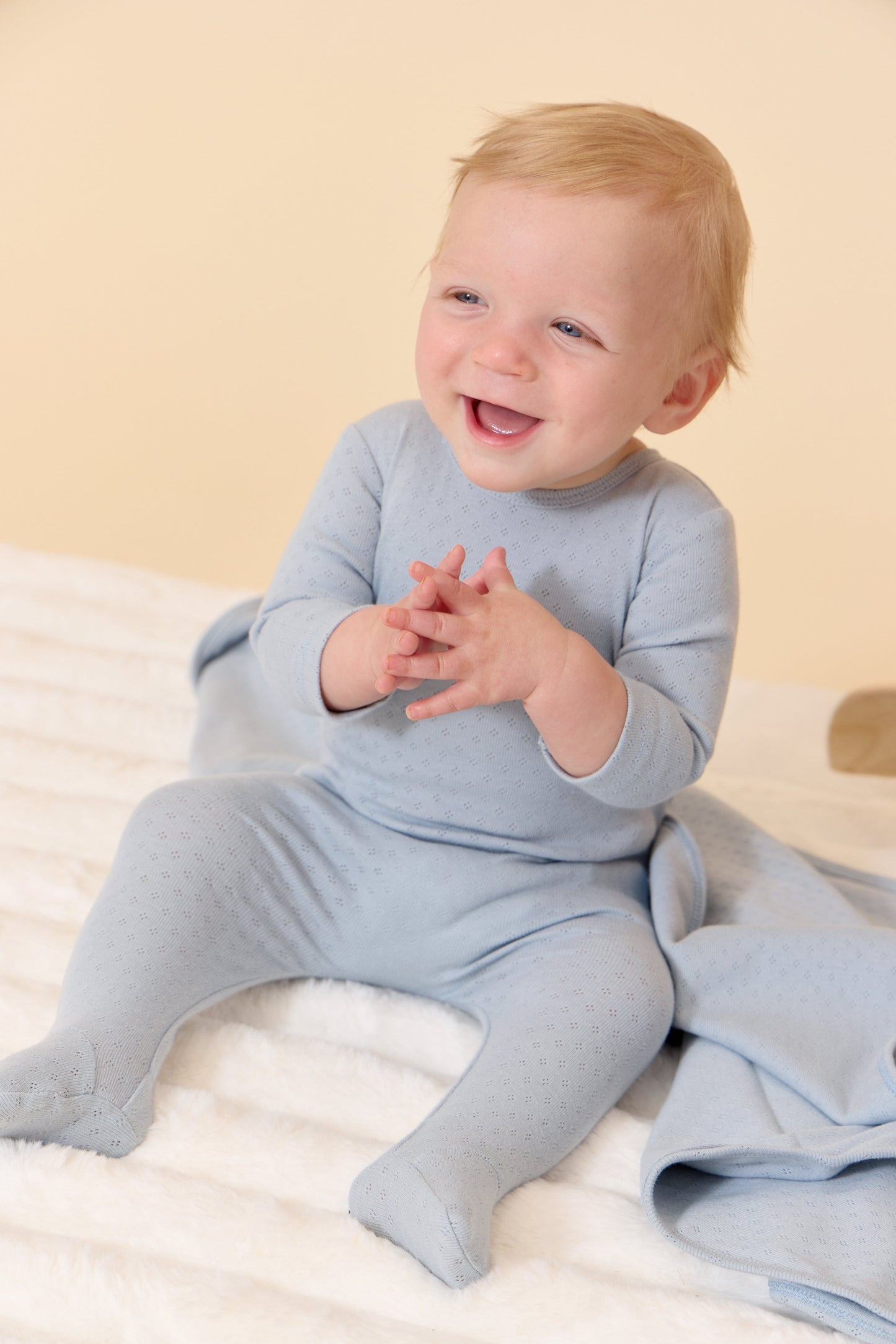 
                  
                    Heirloom Baby Romper - Blue
                  
                