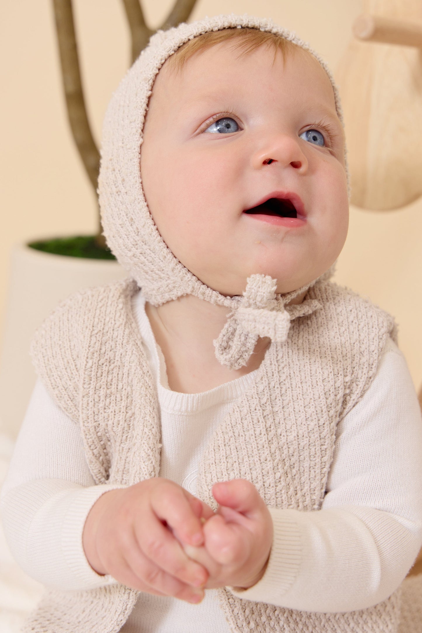 
                  
                    Textured Knit Vest - Natural
                  
                