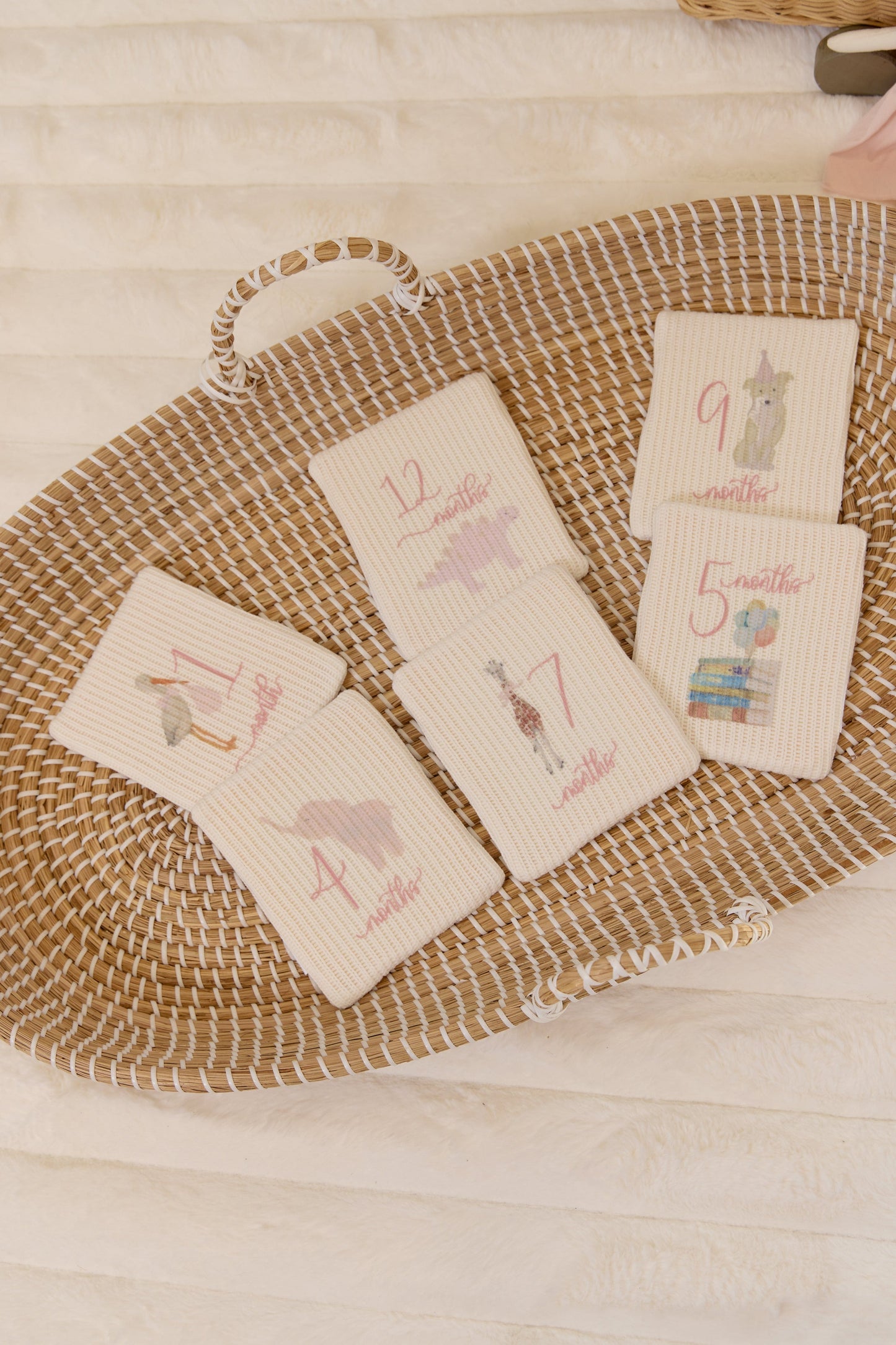 
                  
                    Plush Milestone Toy - Pink
                  
                