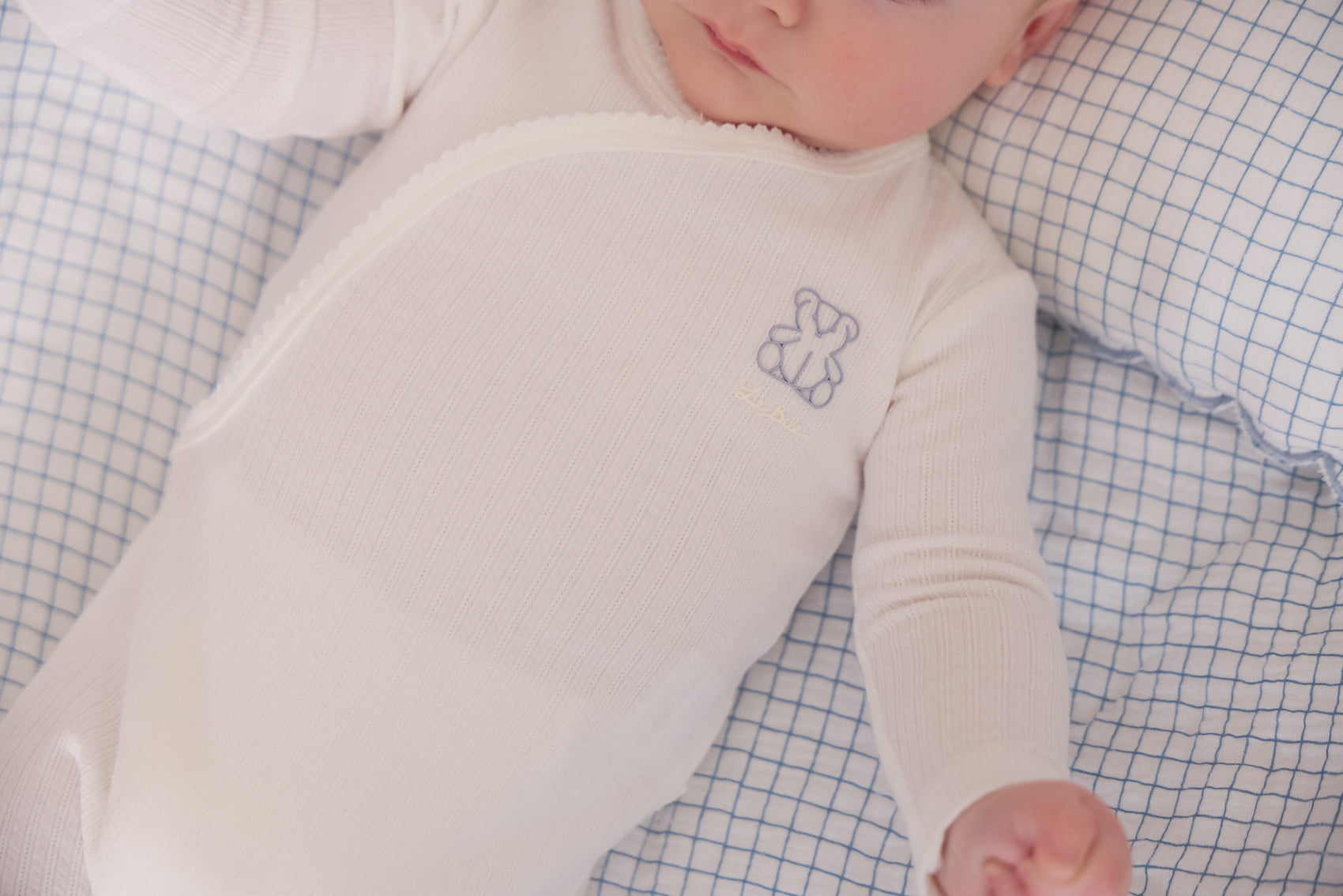 Teddy Wrap Footie - Blue