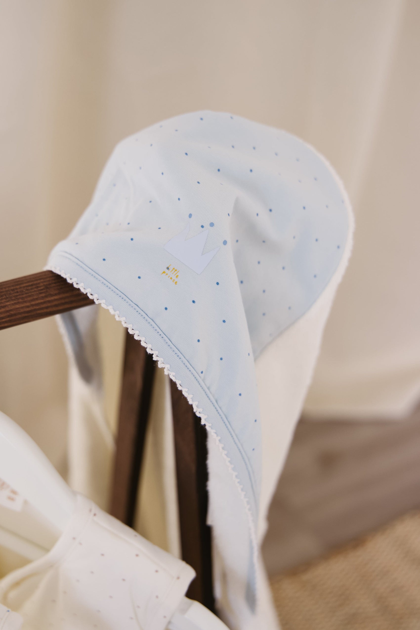 Little Crown Towel + Mitt Set - Blue