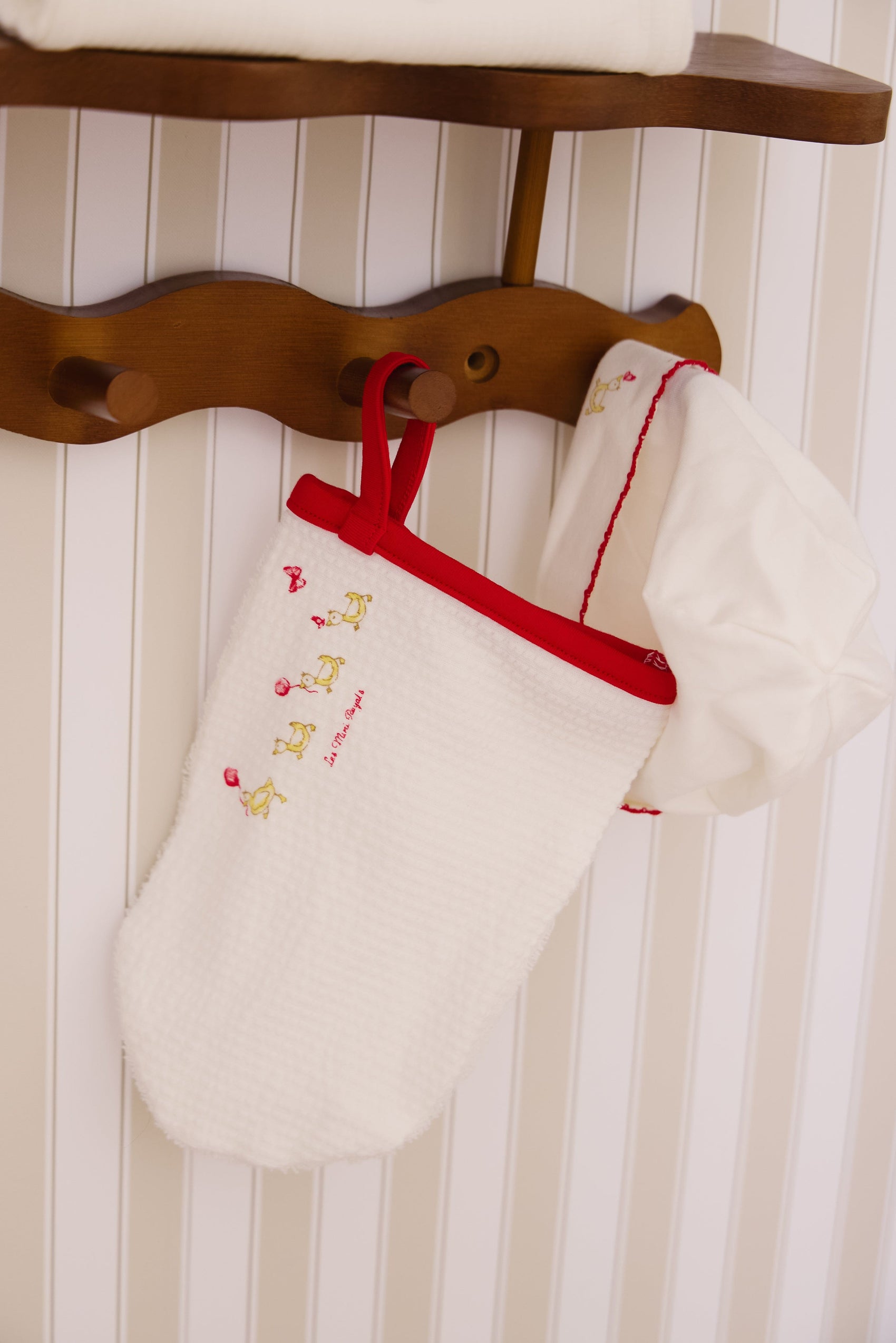 Mini Royals Towel + Mitt Set - Red