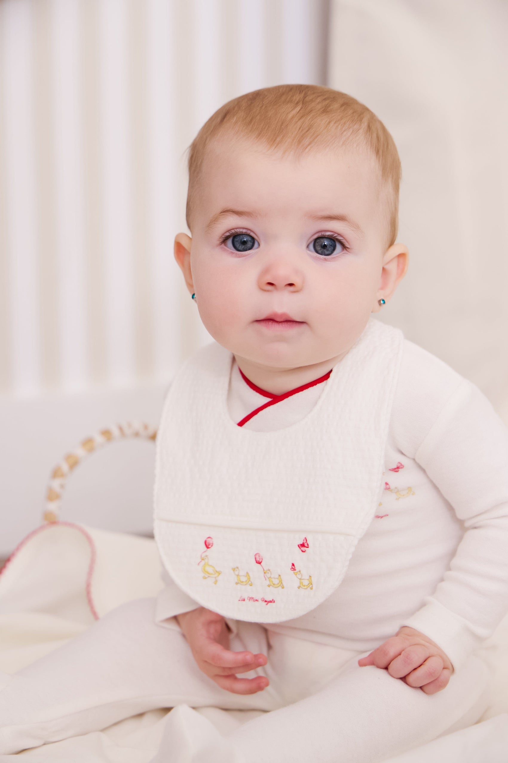 Mini Royals Bib - Red