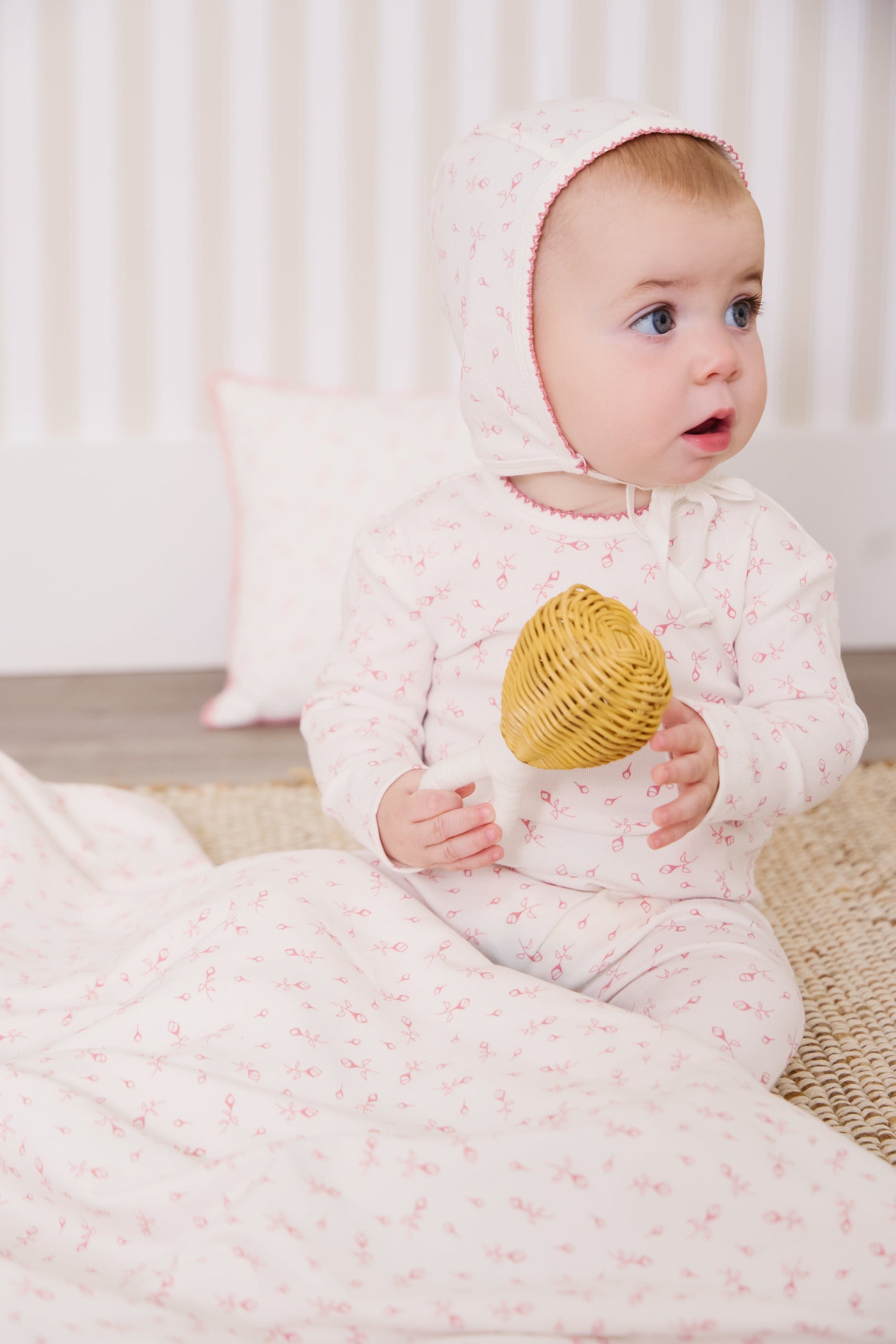 Petit Pois Footie 3PC Set - Pink