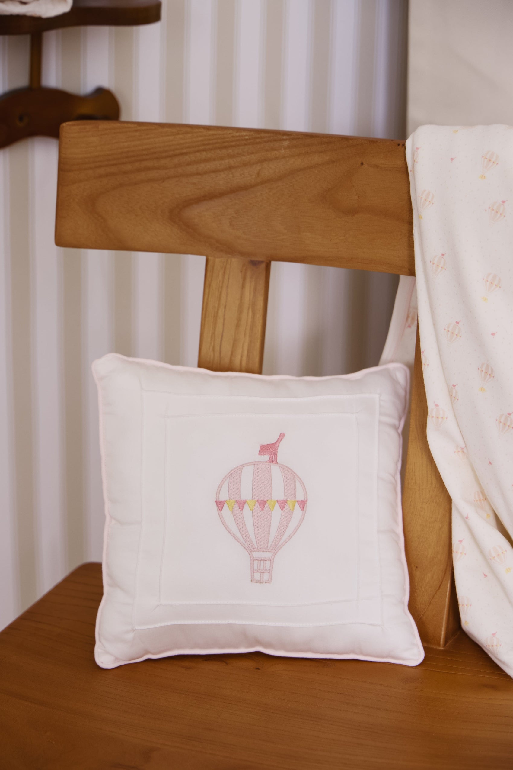 Up & Away Throw Pillow - Pink
