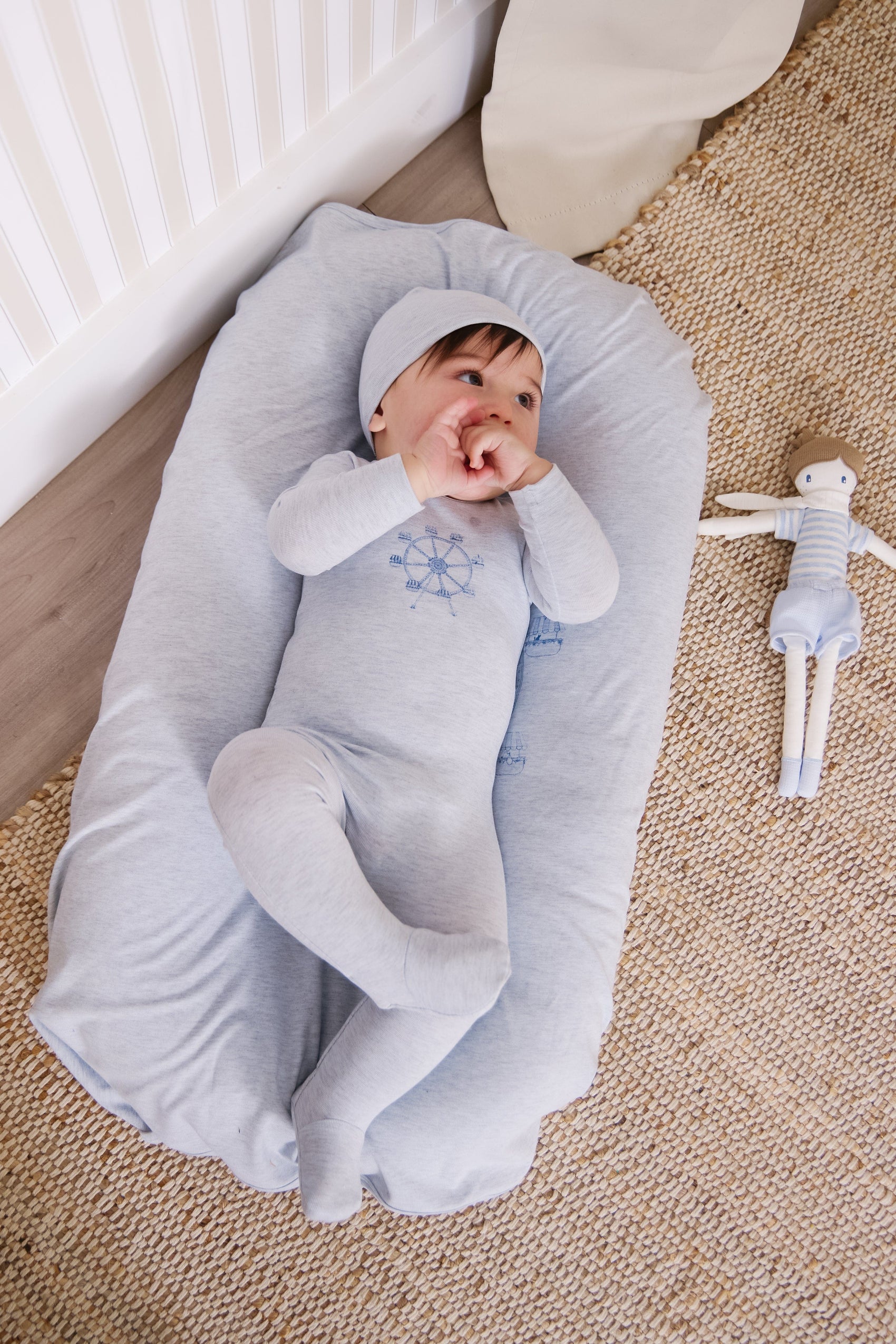 Carousel Footie - Blue