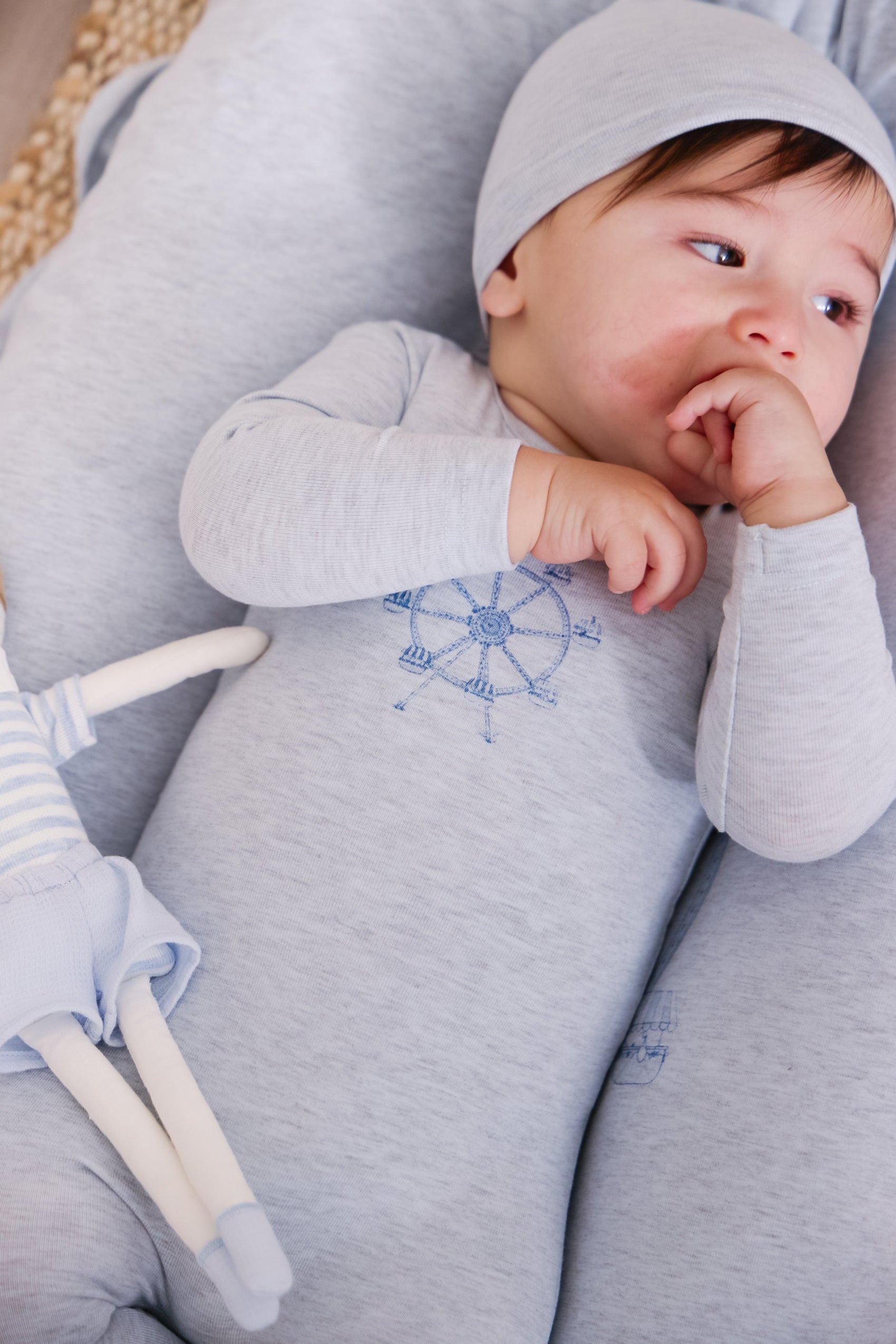 Carousel Footie - Blue