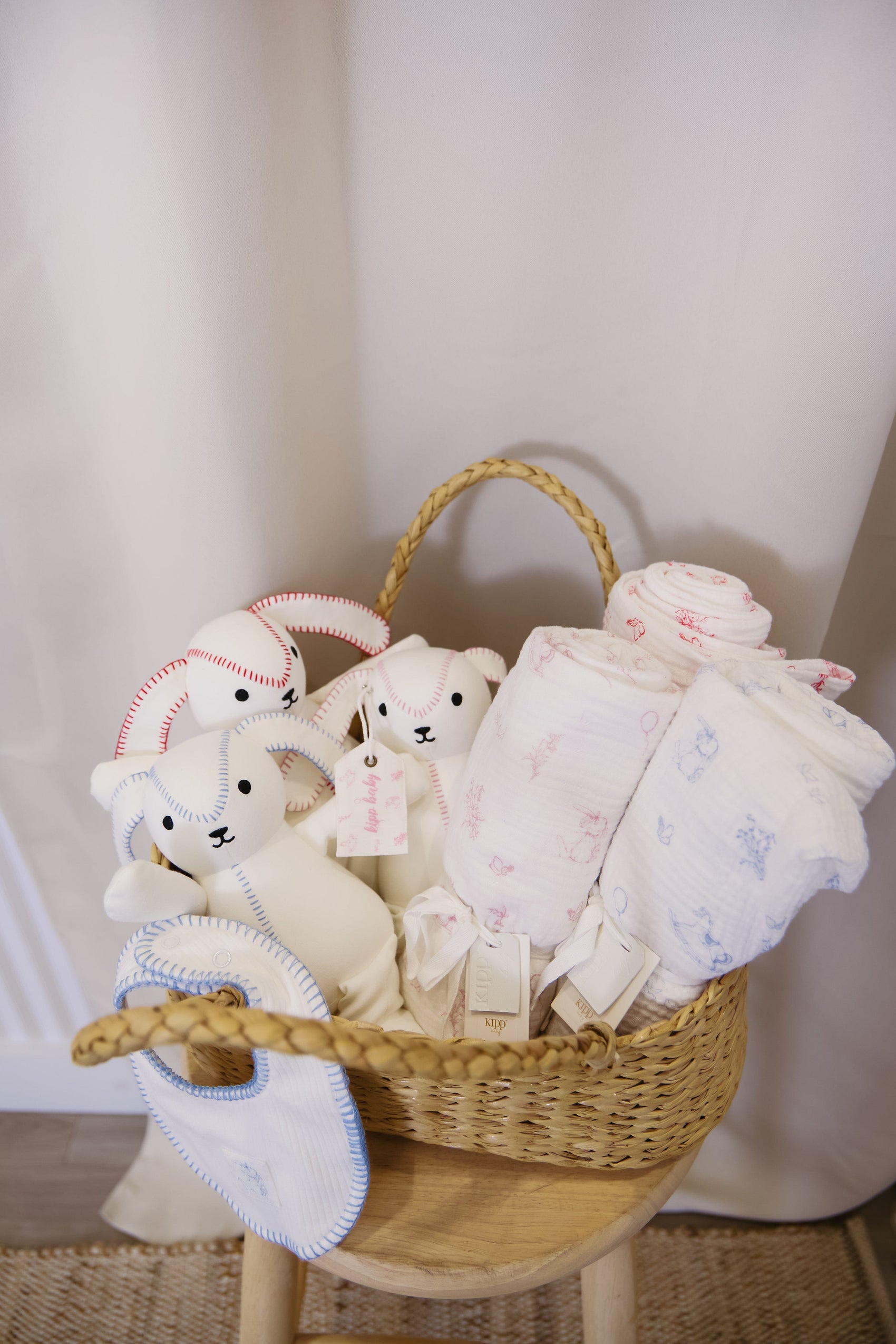 Toile  Swaddle - Blue