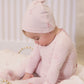 Baby Blocks Swaddle - White Pink